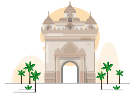 Lao PDR Flag